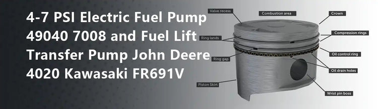 4-7 PSI Electric Fuel Pump 49040 7008 and Fuel Lift Transfer Pump John Deere 4020 Kawasaki FR691V