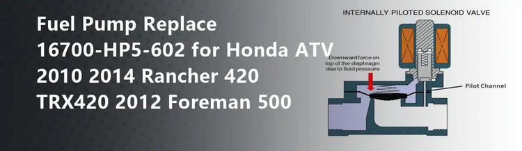 Fuel Pump Replace 16700-HP5-602 for Honda ATV 2010 2014 Rancher 420 TRX420 2012 Foreman 500