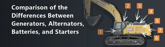Comparison of the Differences Between Generators, Alternators, Batteries, and Starters