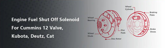 Engine Fuel Shut Off Solenoid For Cummins 12 Valve, Kubota, Deutz, Cat