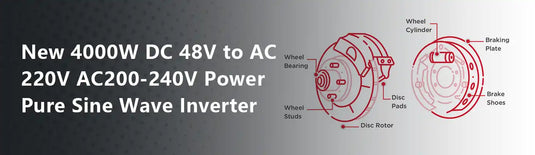 New 4000W DC 48V to AC 220V AC200-240V Power Pure Sine Wave Inverter