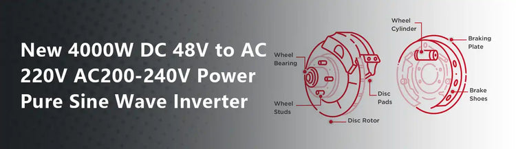 New 4000W DC 48V to AC 220V AC200-240V Power Pure Sine Wave Inverter