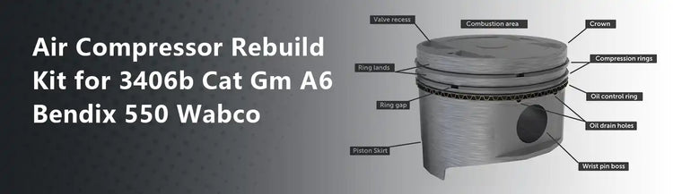 Air Compressor Rebuild Kit for 3406b Cat Gm A6 Bendix 550 Wabco