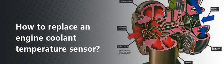 How to replace an engine coolant temperature sensor?
