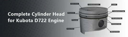 Complete Cylinder Head for Kubota D722 Engine