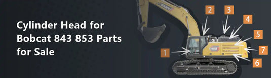 Cylinder Head for Bobcat 843 853 Parts for Sale