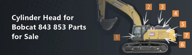 Cylinder Head for Bobcat 843 853 Parts for Sale