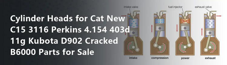 Cylinder Heads for Cat New C15 3116 Perkins 4.154 403d 11g Kubota D902 Cracked B6000 Parts for Sale