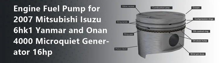 Engine Fuel Pump for 2007 Mitsubishi Isuzu 6hk1 Yanmar and Onan 4000 Microquiet Generator 16hp