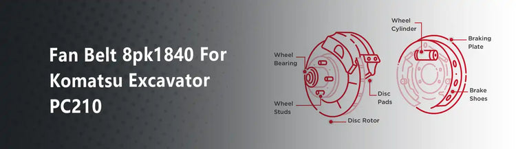Fan Belt 8PK1840 For Komatsu Excavator PC210