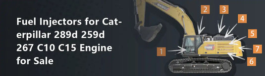 Fuel Injectors for Caterpillar 289d 259d 267 C10 C15 Engine for Sale