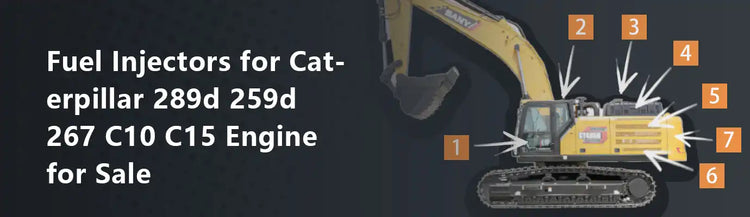 Fuel Injectors for Caterpillar 289d 259d 267 C10 C15 Engine for Sale