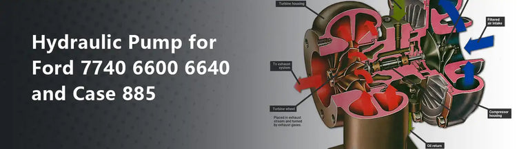 Hydraulic Pump for Ford 7740 6600 6640 and Case 885