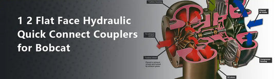 1 2 Flat Face Hydraulic Quick Connect Couplers for Bobcat