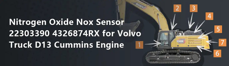 Nitrogen Oxide Nox Sensor 22303390 4326874RX for Volvo Truck D13 Cummins Engine