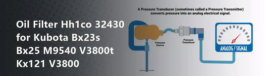 Oil Filter Hh1co 32430 for Kubota Bx23s Bx25 M9540 V3800t Kx121 V3800