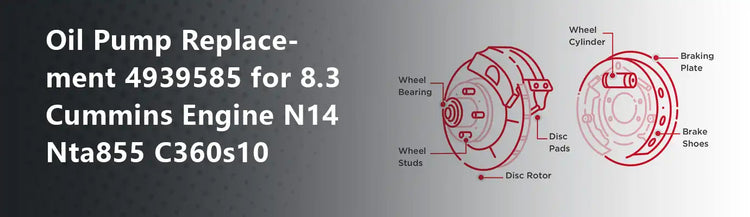 Oil Pump Replacement 4939585 for 8.3 Cummins Engine N14 Nta855 C360s10