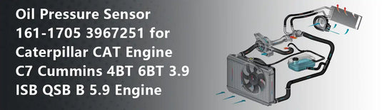 Oil Pressure Sensor 161-1705 3967251 for Caterpillar CAT Engine C7 Cummins 4BT 6BT 3.9 ISB QSB B 5.9 Engine