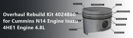 Overhaul Rebuild Kit 4024880 for Cummins N14 Engine Isuzu 4HE1 Engine 4.8L