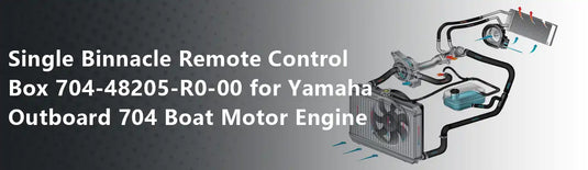 Single Binnacle Remote Control Box 704-48205-R0-00 for Yamaha Outboard 704 Boat Motor Engine