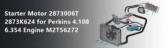 Starter Motor 2873006T 2873K624 for Perkins 4.108 6.354 Engine M2T56272