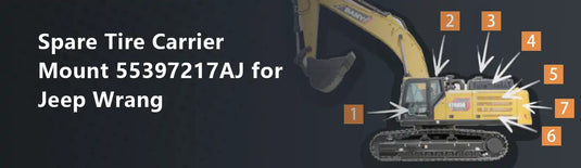 Spare Tire Carrier Mount 55397217AJ for 2007 2013 2015 Jeep Wrangler