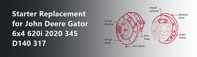 Starter Replacement for John Deere Gator 6x4 620i 2020 345 D140 317