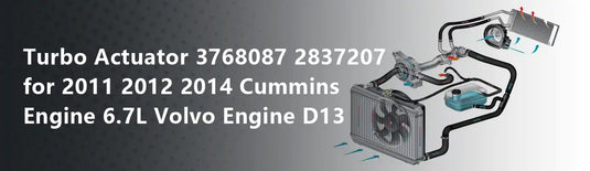 Turbo Actuator 3768087 2837207 for 2011 2012 2014 Cummins Engine 6.7L Volvo Engine D13