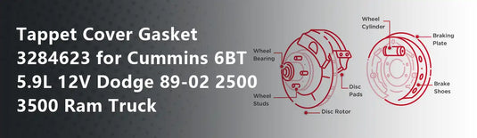 Tappet Cover Gasket 3284623 for Cummins 6BT 5.9L 12V Dodge 89-02 2500 3500 Ram Truck