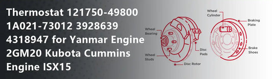 Thermostat 121750-49800 1A021-73012 3928639 4318947 for Yanmar Engine 2GM20 Kubota Cummins Engine ISX15