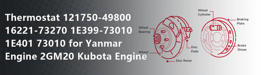 Thermostat 121750-49800 16221-73270 1E399-73010 1E401 73010 for Yanmar Engine 2GM20 Kubota Engine