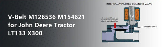 V-Belt M126536 M154621 for John Deere Tractor LT133 X300
