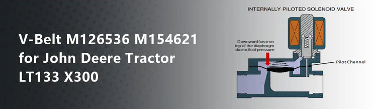V-Belt M126536 M154621 for John Deere Tractor LT133 X300