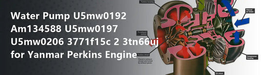 Water Pump U5mw0192 Am134588 U5mw0197 U5mw0206 3771f15c 2 3tn66uj for Yanmar Perkins Engine