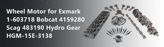 Wheel Motor for Exmark 1-603718 Bobcat 4159280 Scag 483190 Hydro Gear HGM-15E-3138