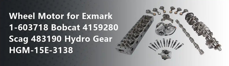 Wheel Motor for Exmark 1-603718 Bobcat 4159280 Scag 483190 Hydro Gear HGM-15E-3138