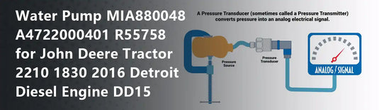 Water Pump MIA880048 A4722000401 R55758 for John Deere Tractor 2210 1830 2016 Detroit Diesel Engine DD15