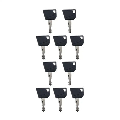 10 Pcs Ignition Keys 14607 for JCB Bobcat Bomag Caterpillar Dynapac Ford Gehl Hamm Hang Moxy New Holland Rayco Sky Trak Terex from MyMROmarts