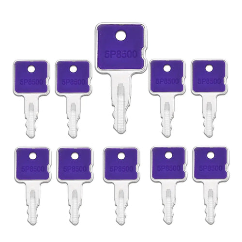 10 Pcs Keys 5P8500 for CAT Heavy Equipment Key Caterpillar CAT E200B E320 E312 E70B E330 Excavator - Body Parts > Cab External parts > Cab Key from MyMROmarts