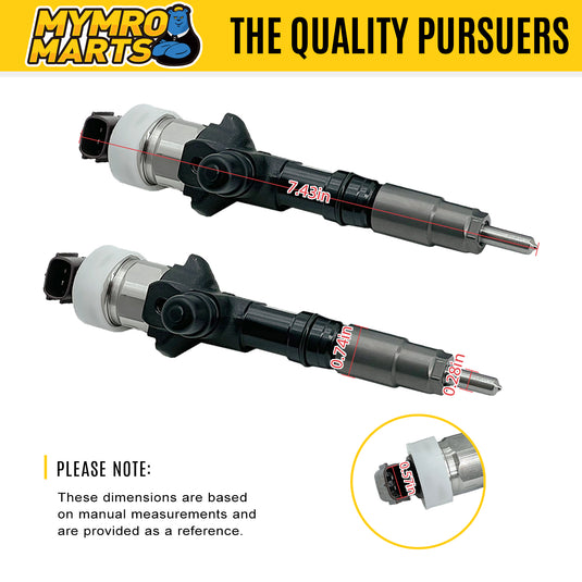 4 Pcs Fuel Injector 1J77053074 1J770-53051 1J770-53050 1J770-53070 1J770-53074 295050-1980 1J770 53051 for Kubota Engine V3307-CR-TE4 V3307 Tier 4 from MyMROmarts