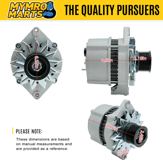 Alternator A187873 3E7285 RE501634 3604448RX 0120488205 for Case Caterpillar John Deere Tractor New Holland Various Models from MyMROmarts