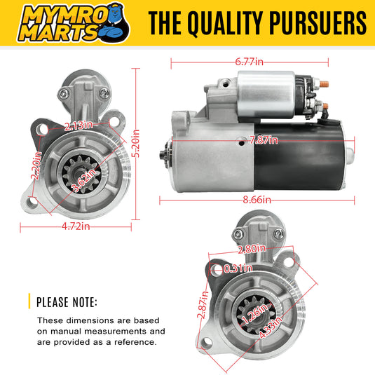 New Starter Replacement For Ford Econoline Super Duty V10 6.8L F81U11000AA, F81U-11000-AB, F81U-11000-AC, F81U-11000-AD, F81U-11000-AE, F81Z11000AC, F81Z11002AA, SFD0024, SFD0024, 41014043, 41014043R - Electrical Parts > Starter Motor from MyMROmarts