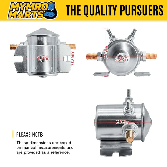 12V 4 Terminals Solenoid 16542-G1 16542G1 For Gas E-Z-GO Marathon from MyMROmarts