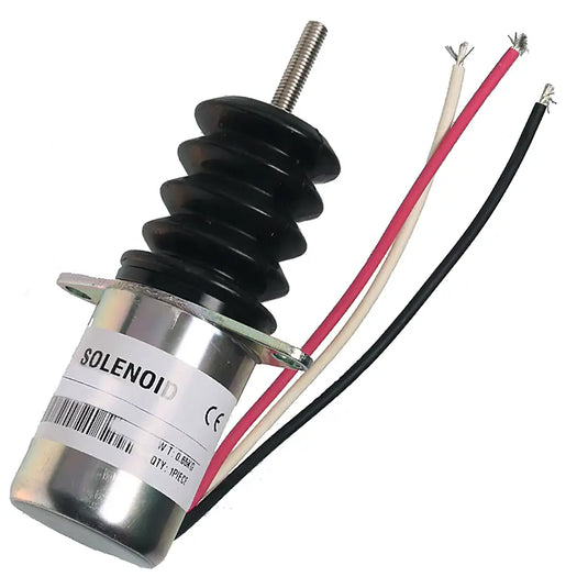 12V Fuel Shut Off Solenoid AM124379 For John Deere Wheel Loader 544G 624G 644G from MyMROmarts
