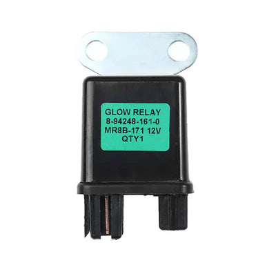 12V Glow Plug Relay 8942481610 for Isuzu Engine Hitachi EX27U EX30U EX35U EX40U EX50U Excavator from MyMROmarts