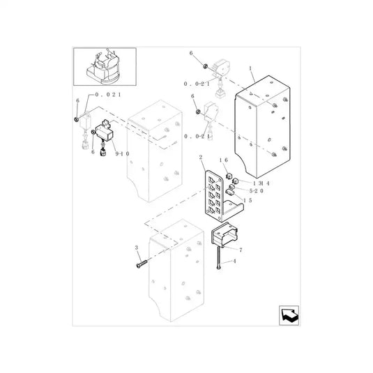 12V Relay 72274963 for New Holland Mini Crawler Excavator EH16 EH18 - Electrical Parts > Electronic Control System > Relays from MyMROmarts