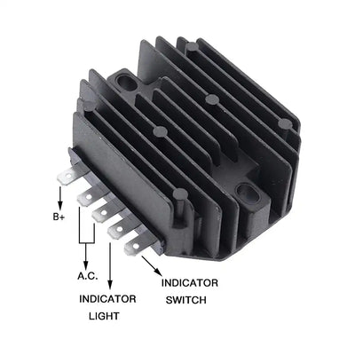 12V Voltage Regulator 129150-77710 for Yanmar 3TNE74 Engine John Deere JD670 JD770 JD870 Utility Tractor - Electrical Parts > Regulator from MyMROmarts