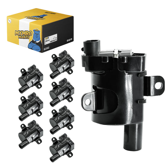 Set of 8 Round Ignition Coil Pack UF262 D585 For Chevy GMC Chevrolet Silverado 1500 2500 3500 Tahoe Suburban Express Sierra Savana Yukon Escalade Avalanche Envoy V8 4.8L 5.3L 6.0L - Electrical Parts > Other Electrical Parts > Solenoid Valve Coil from MyMROmarts