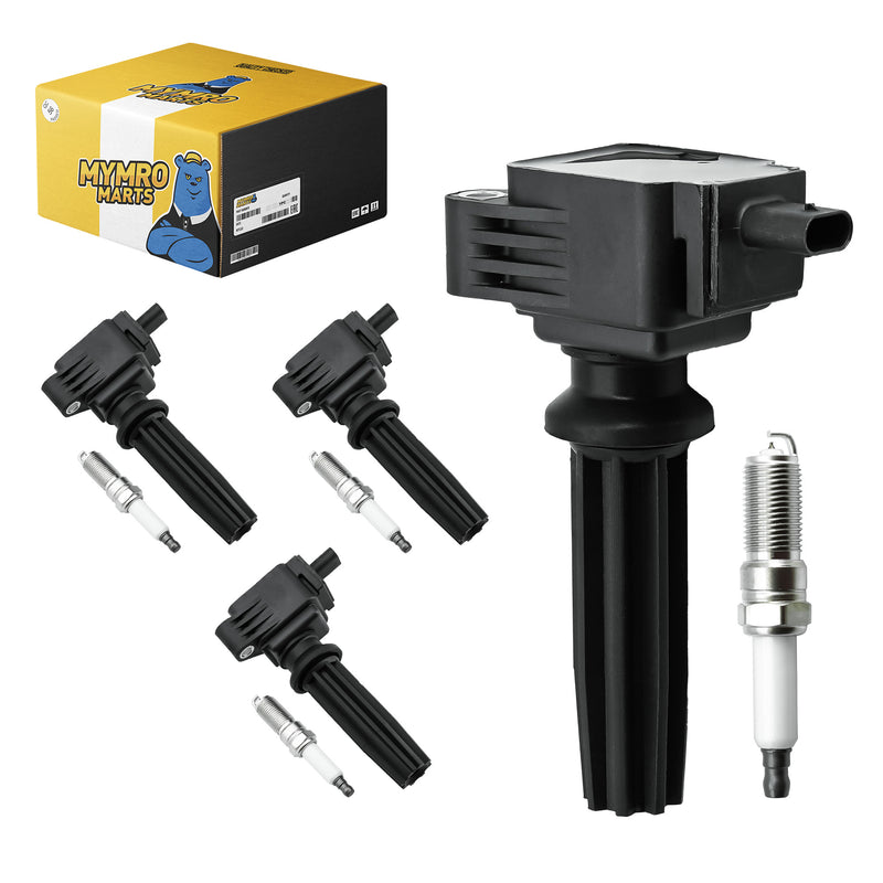 Load image into Gallery viewer, 4PCS Ignition Coil UF670 DG546 5C1873 &amp; 4PCS Double Iridium Spark Plug LTR6BHX for Ford Focus Edge Escape Explorer Fusion Mustang Taurus EcoSport/Jaguar F-Pace XE XF/Lincoln MKC MKT MKZ/Land Rover LR2 - Electrical Parts &gt; Other Electrical Parts &gt; Solenoid Valve Coil from MyMROmarts
