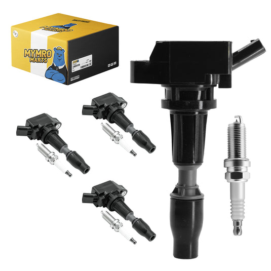 Set of 4pcs Ignition Coil Iridium Spark Plugs UF764 93175 For 2015 2016 2017 2018 2019 Hyundai Sonata Santa Fe Tucson Genesis Kia Optima Sorento Sportage Stinger 2.0L 2.4L - Electrical Parts > Other Electrical Parts > Solenoid Valve Coil from MyMROmarts